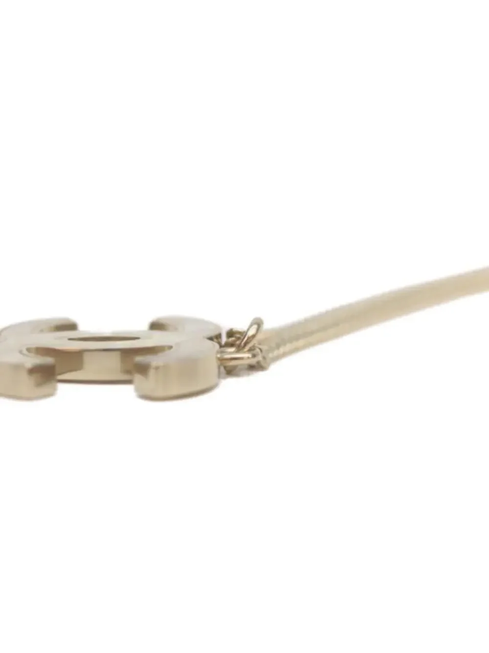 Chanel Cc Logo Pendant Necklace Gold- #288071C10B